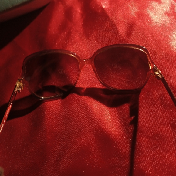 Rare Kate Spade Evette Square Frames Sunglasses & hard green blue eyes case - Picture 9 of 12